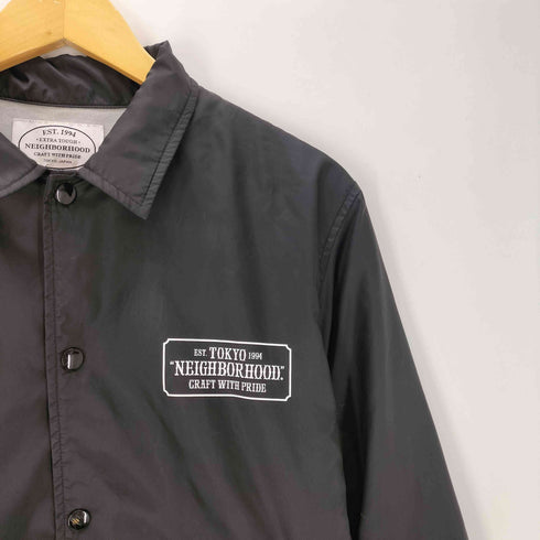 ネイバーフッド NEIGHBORHOOD BROOKS HEAD / N-JKT 両面 プリント ブラック ナイロン コーチ ジャケット メンズ JPN:M