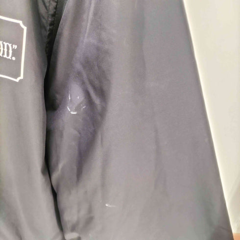 ネイバーフッド NEIGHBORHOOD BROOKS HEAD / N-JKT 両面 プリント ブラック ナイロン コーチ ジャケット メンズ JPN:M