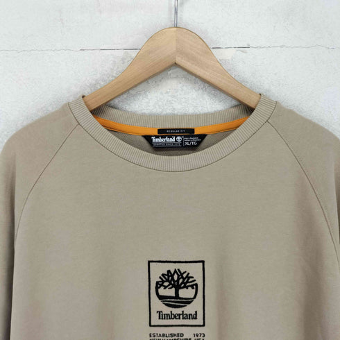 ティンバーランド Timberland ロゴ刺繍 カンガルーポケット クルーネックスウェット メンズ JPN:XL