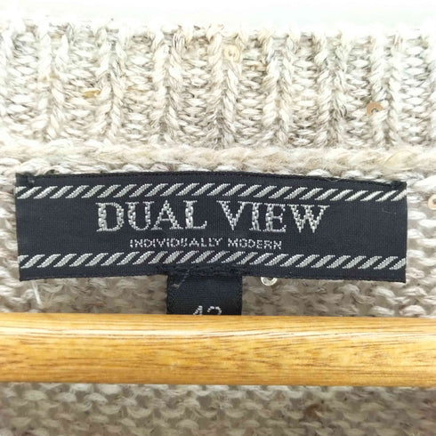 デュアルヴュー dual view スパンコール ニット レディース JPN:42