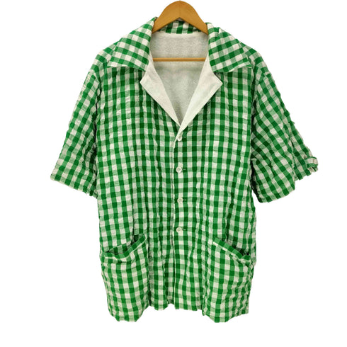 ネサンス NAISSANCE 20SS GINGHAM PILE REVERSIBLE SHIRT ギンガム パイル リバーシブル シャツ メンズ JPN:M