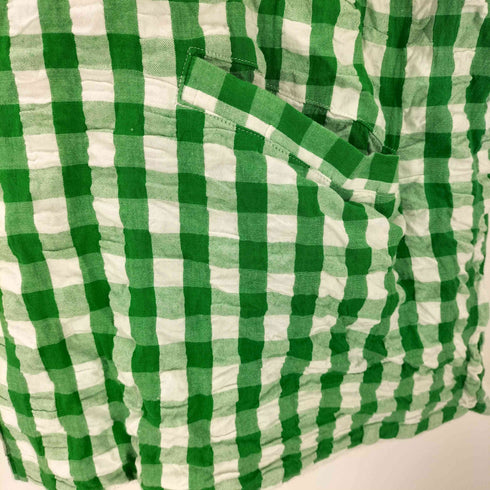 ネサンス NAISSANCE 20SS GINGHAM PILE REVERSIBLE SHIRT ギンガム パイル リバーシブル シャツ メンズ JPN:M