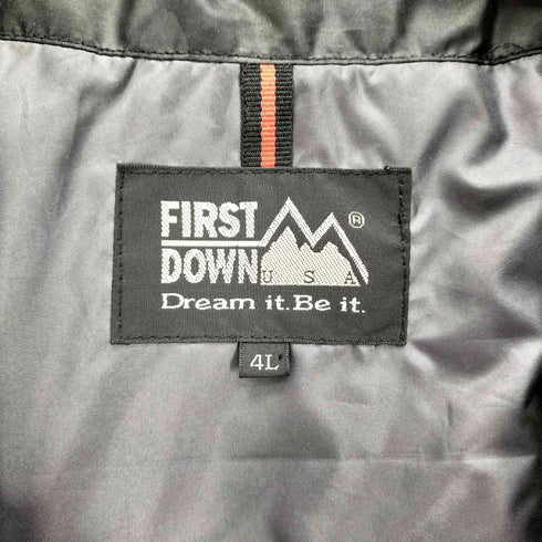 ファーストダウン FIRST DOWN Zip-up padded jacket ジップアップ パデット ブルゾンジャケット メンズ 4L