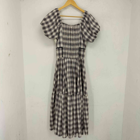 CALNAMUR カルナムール 25SS チェックブロッキングワンピース レディース import:M