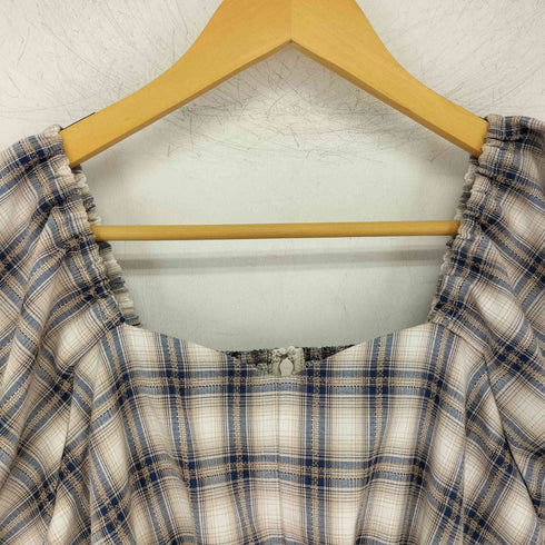 CALNAMUR カルナムール 25SS チェックブロッキングワンピース レディース import:M