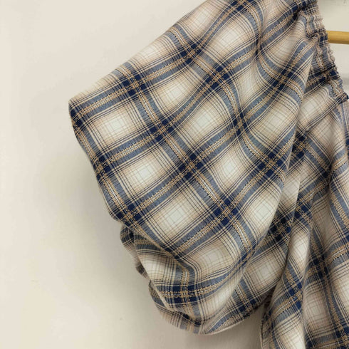 CALNAMUR カルナムール 25SS チェックブロッキングワンピース レディース import:M