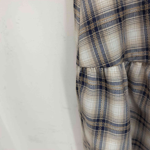 CALNAMUR カルナムール 25SS チェックブロッキングワンピース レディース import:M