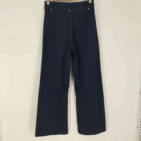 ザラ ZARA ZW COLLECTION WIDE-LEG ハイライズデニムパンツ レディース JPN:36