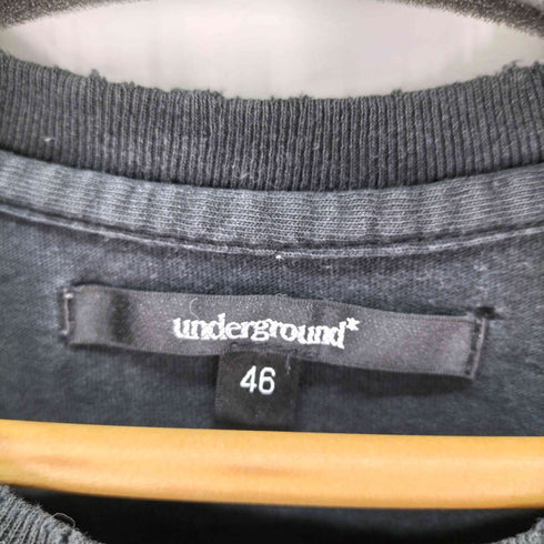 アンダーグラウンド) UNDERGROUND EMPTY SPACES プリントクルーネックTシャツ メンズ JPN:46