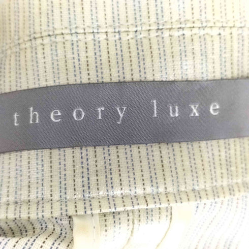 セオリーリュクス theory luxe 光沢 ストライプ コート レディース JPN:38