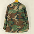 ユーエスアーミー U.S. ARMY Woodland Camo Camouflage BDU Shirt Jacket ウッドランド カモ リップストップ シャツジャケット メンズ M-R