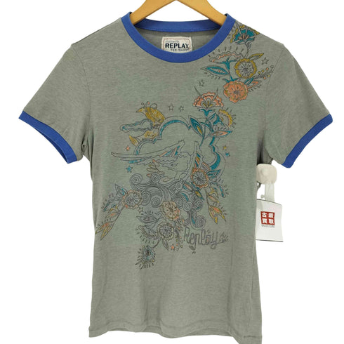 リプレイ REPLAY グラフィックプリント リンガーTシャツ メンズ JPN:S