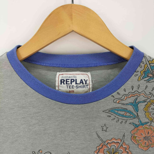 リプレイ REPLAY グラフィックプリント リンガーTシャツ メンズ JPN:S
