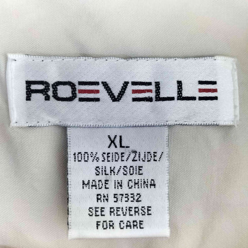 90-00s ROEVELLE シルク フラップポケット 長袖 オープンカラー シャツ メンズ XL