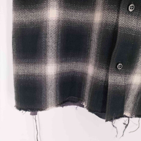 エレファントトライバルファブリックス ELEPHANT TRIBAL FABRICS レイヤードデザイン オンブレチェック 長袖 ネルシャツ メンズ FREE