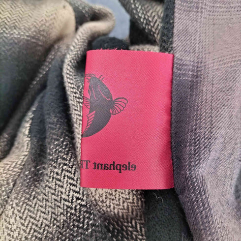エレファントトライバルファブリックス ELEPHANT TRIBAL FABRICS レイヤードデザイン オンブレチェック 長袖 ネルシャツ メンズ FREE