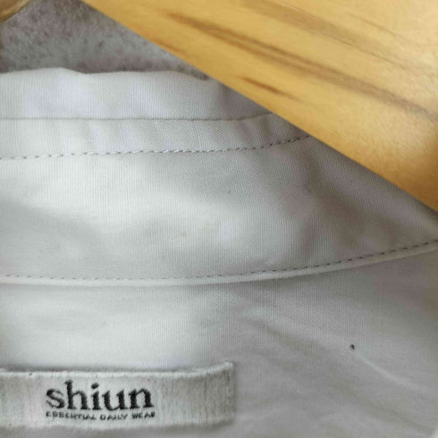 shiun WASHER REGULAR COLLAR SHIRT コットン レギュラーカラーシャツ メンズ JPN:L