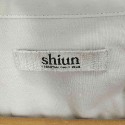 shiun WASHER REGULAR COLLAR SHIRT コットン レギュラーカラーシャツ メンズ JPN:L