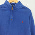 ポロラルフローレン POLO RALPH LAUREN 現行タグ ポニー刺繍 ハーフジップ スウェット メンズ import:XXL