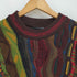 クージー COOGI 90S オーストラリア製 マルチカラー ウール 3Dニット メンズ import:M