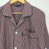 アクアスキュータム AQUASCUTUM ストライプ コットン 長袖 オープンカラーシャツ メンズ import:M