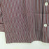 アクアスキュータム AQUASCUTUM ストライプ コットン 長袖 オープンカラーシャツ メンズ import:M