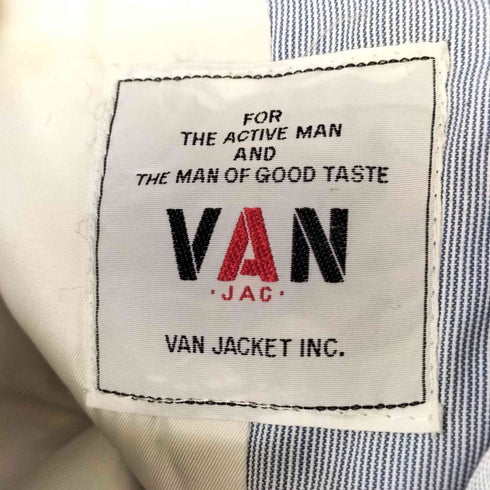 ヴァンヂャケット VAN JAC ストライプ 段返り 3B テーラード ジャケット メンズ