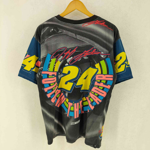 チェイス CHASE 90s USA製 NASCAR オールオーバープリント 半袖 Tシャツ メンズ L
