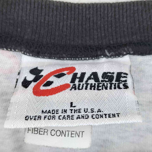 チェイス CHASE 90s USA製 NASCAR オールオーバープリント 半袖 Tシャツ メンズ L