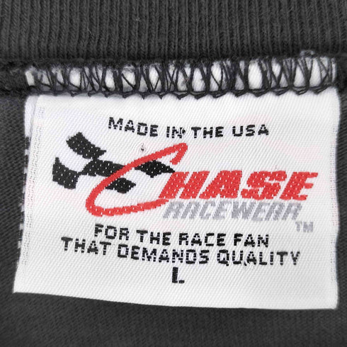 チェイス CHASE 90s 95年 USA製 NASCAR オールオーバープリント 半袖 Tシャツ メンズ L