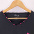 ピーピーエフエム PPFM ワンポイント 刺繍 Vネック 長袖Tシャツ Y2K メンズ M