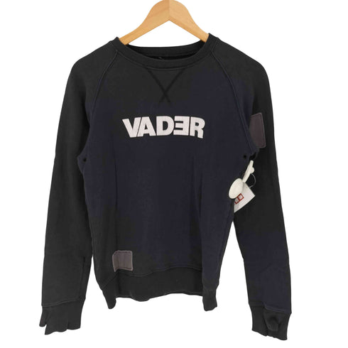 パッチワークデザイン クルーネックスウェット vader メンズ