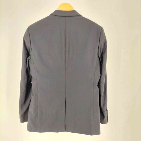 パーソンズフォーメン person's for men ウール ポリ ストライプ柄 2B ジャケット センタープレス スラックス スーツ セットアップ メンズ A6