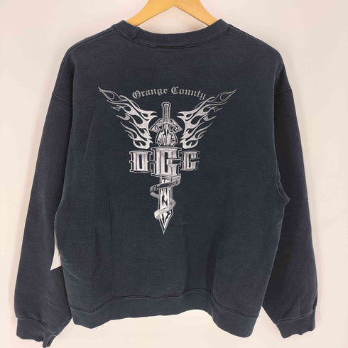 FRUIT OF THE LOOM ボデイ バイクショップ ロゴ プリント 裏起毛 スウェット トレーナー メンズ import:M
