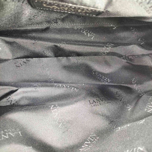 ランバンコレクション LANVIN COLLECTION レザー スクエアハンドバッグ レディース