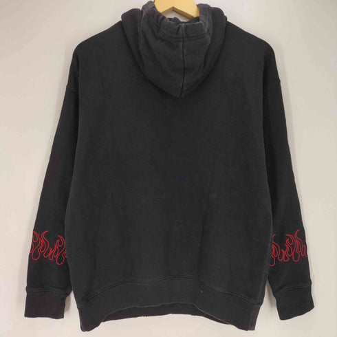 スラッシャー THRASHER 別注 フレイム刺繍 プルオーバーパーカー レディース JPN:M