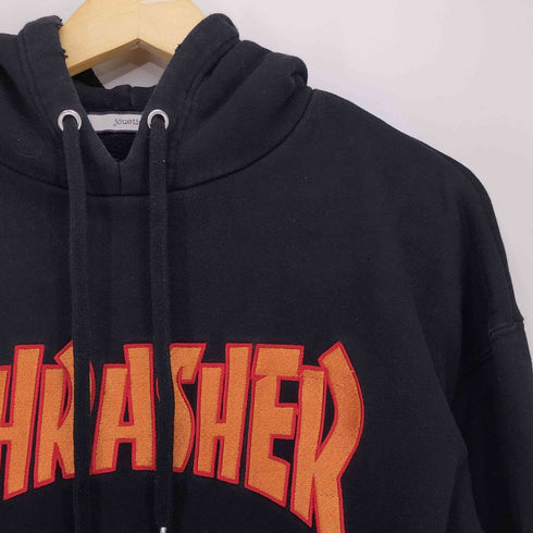 スラッシャー THRASHER 別注 フレイム刺繍 プルオーバーパーカー レディース JPN:M