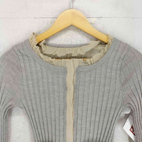 エポカ Epoca cashmere カシミヤ混 レイヤード ビジュー カーディガン Y2K レディース 40