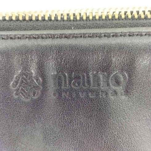 ナノユニバース NANO universe シボ革 エンボスロゴ レザーショルダーポーチ メンズ