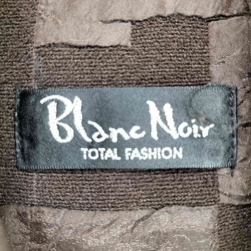 Blanc Noir ブランノワール スタンドカラー パッチワーク ジャケット レディース