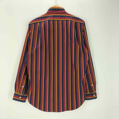 ラルフローレン RALPH LAUREN 現行タグ CLASSIC FIT ポニー刺繍 L/S クラシック フィット マルチストライプ ボタンダウン シャツ メンズ import:M
