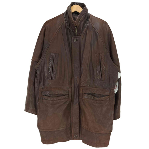 CALRO VALENCE UOMO シープレザー スタンドカラー レザージャケット メンズ import:L