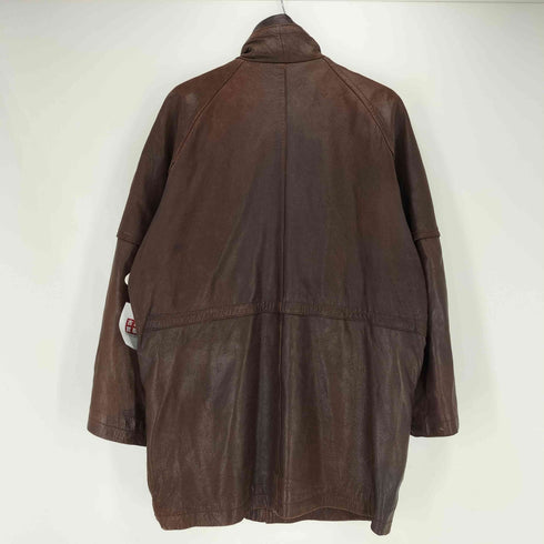 CALRO VALENCE UOMO シープレザー スタンドカラー レザージャケット メンズ import:L