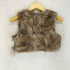 イング INGNI rabbit fur ラビットファー クロップド ミニ ベスト レディース M