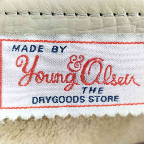 ヤングアンドオルセン YOUNG&OLSEN The DRYGOODS STORE ロゴプリント レザー トートバック レディース