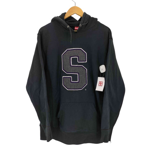 シュプリーム Supreme 90-00s 初期 紙タグ FELT S LOGO HOODIE フェルト エスロゴ フーディー メンズ L