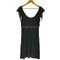 マックスアンドコー MAX&CO. JERSEY DRESS ビーズ装飾 フリルドッキング ノースリーブ ワンピース ゴシック レディース S