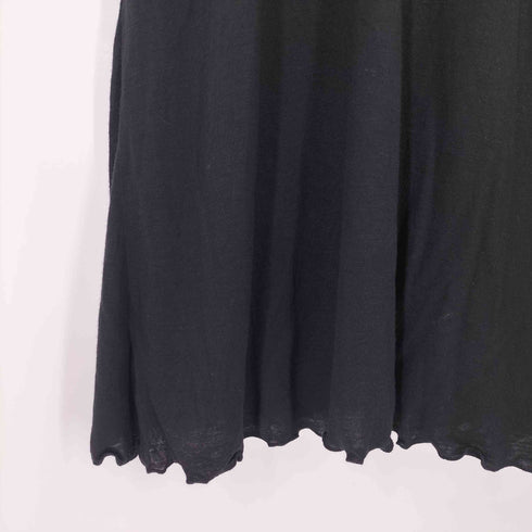 マックスアンドコー MAX&CO. JERSEY DRESS ビーズ装飾 フリルドッキング ノースリーブ ワンピース ゴシック レディース S