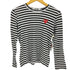 プレイコムデギャルソン PLAY COMME des GARCONS ワンポイント レッド ハート ロングボーダーTシャツ レディース JPN:M