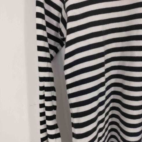 プレイコムデギャルソン PLAY COMME des GARCONS ワンポイント レッド ハート ロングボーダーTシャツ レディース JPN:M